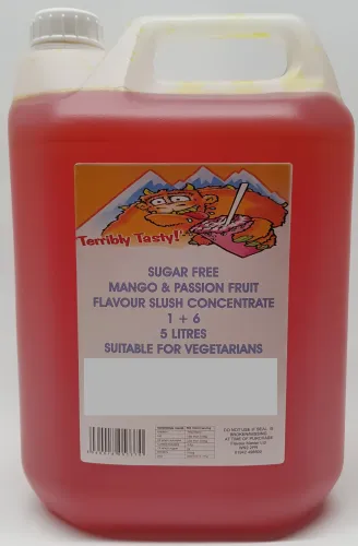 Mango & Passion Fruit Sugar Free Syrup (2 x 5 Litre) Terribly Tasty
